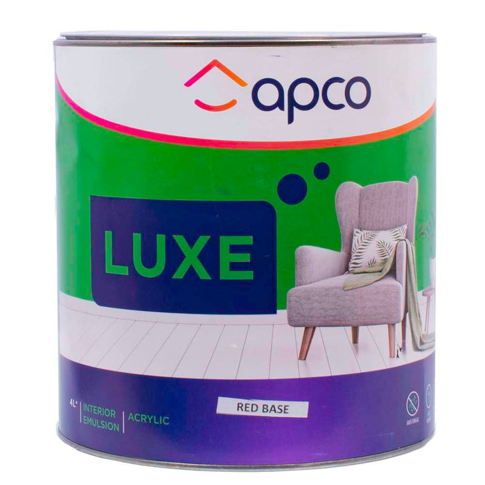 Apco Luxe Semi Gloss Acrylic Red Base 4L