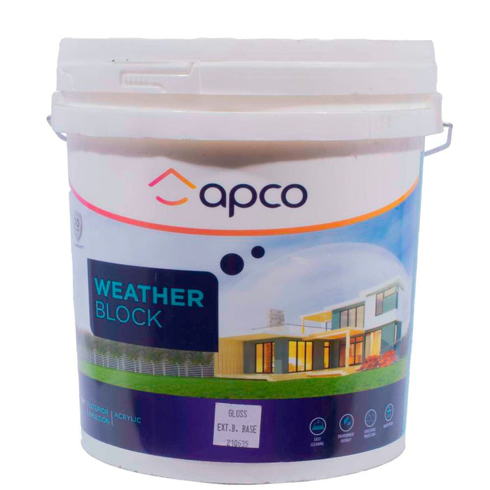 Apco Weatherblock Gloss Acrylic Extra Bright Base 10L
