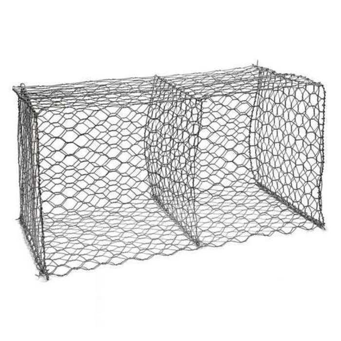 Gabion Basket PVC 1 x 1 x 2m (100 x 80mm Mesh 2.7-3.4mm Wire)