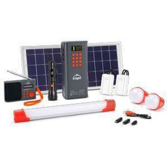 d.light Solar Home System 12W 3 Lights Torch & Radio