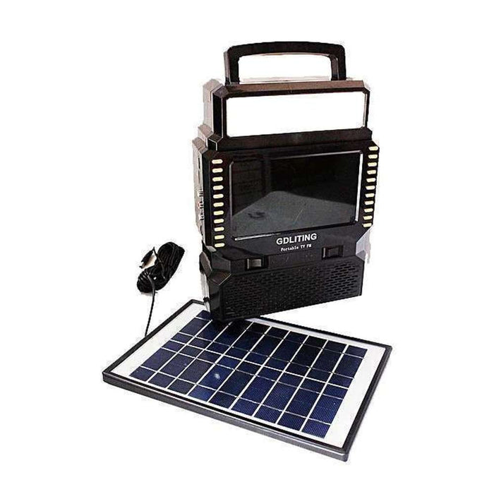Portable TV 7" w/ 3 x Solar Lamp & Panel