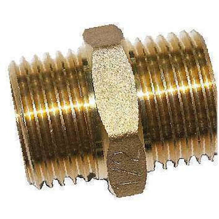 Brass Hex Nipple 15mm