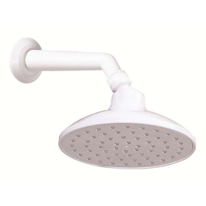 Shine Shower Head Round 6" with Arm & Flange WH #98486