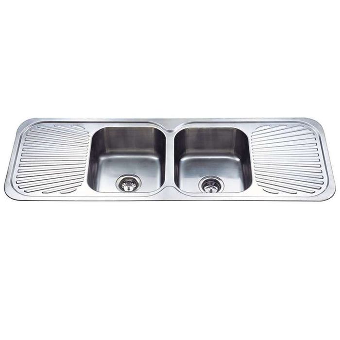 Evia Kitchen Sink Double Bowl 2S-Drainer (1380 x 480 x 170)