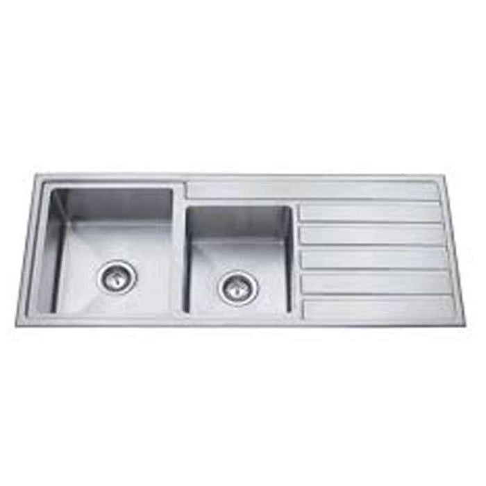 Evia Double Bowl Undermount Sink 880 x 500 x 190mm