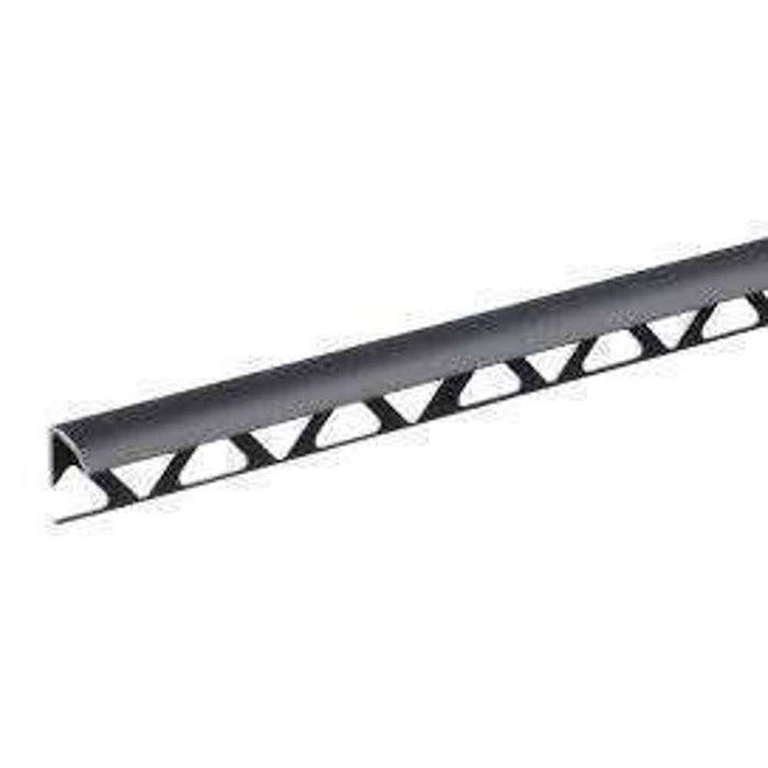Evia Tile Trim 10mm x 2.5M PVC Round Edge Black