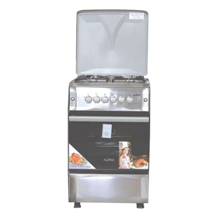 Alpha Classic Upright Cooker Gas 6B S/S  Glass Top
