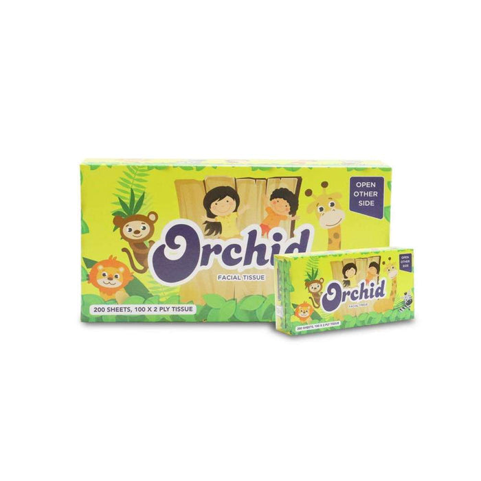 Orchid Facial Tissues 2-Ply 200 Sheets