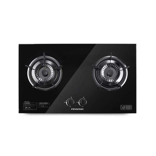 Pensonic HOB Cooktop Gas 2B 60cm Black Glass Vinod Patel