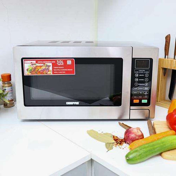 Geepas Microwave 30L S/S 1400W