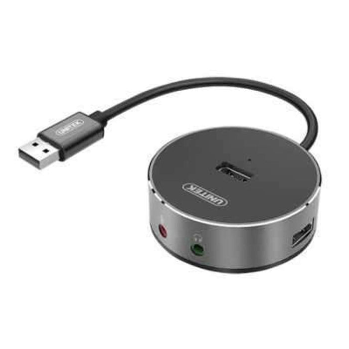 Unitek 3-Port USB Hub Stereo Audio
