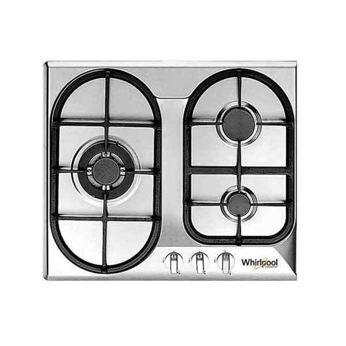 Whirlpool Cooktop Gas 3B Stainless Steel (No Warranty)