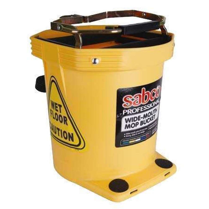 Sabco Wide Mouth Mop Bucket Yellow 16L