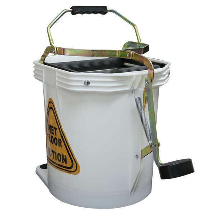 Sabco Wide Mouth Mop Bucket Green/White 16L