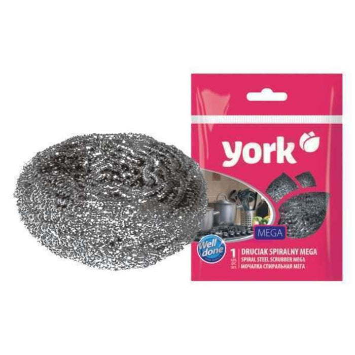 York Spiral Steel Scrubber Maga 1pc