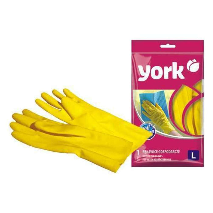 York Household Gloves Yellow S/M/L