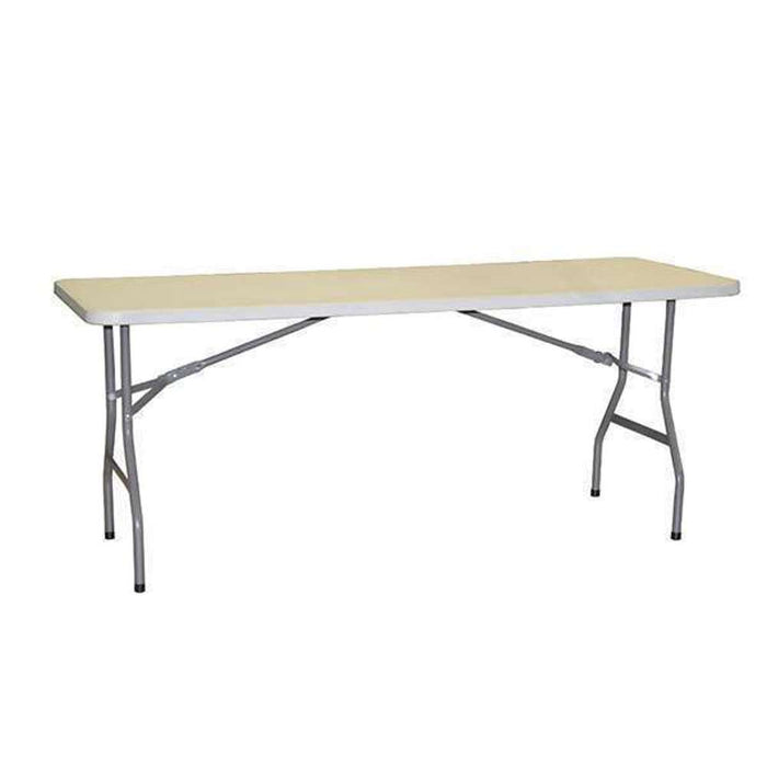 Lifestyle Folding Table Rectangle 6ft White