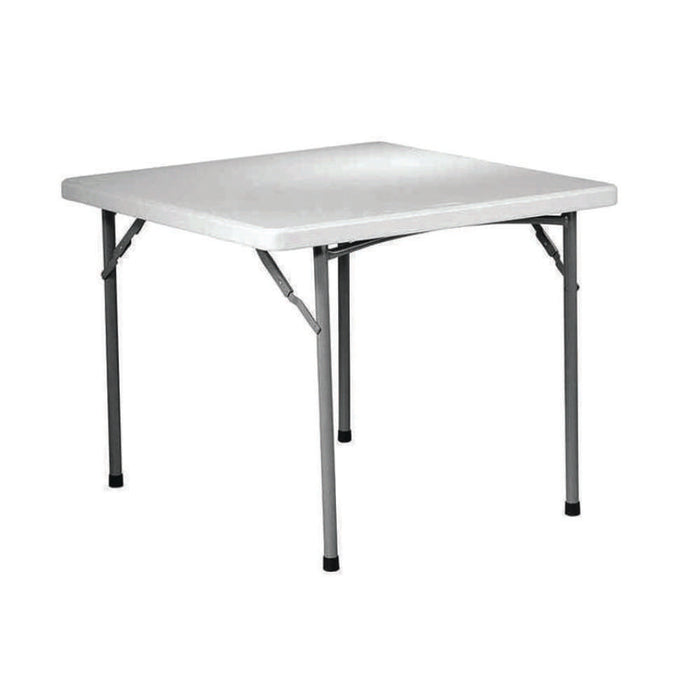 Lifestyle Folding Table Square 4ft White