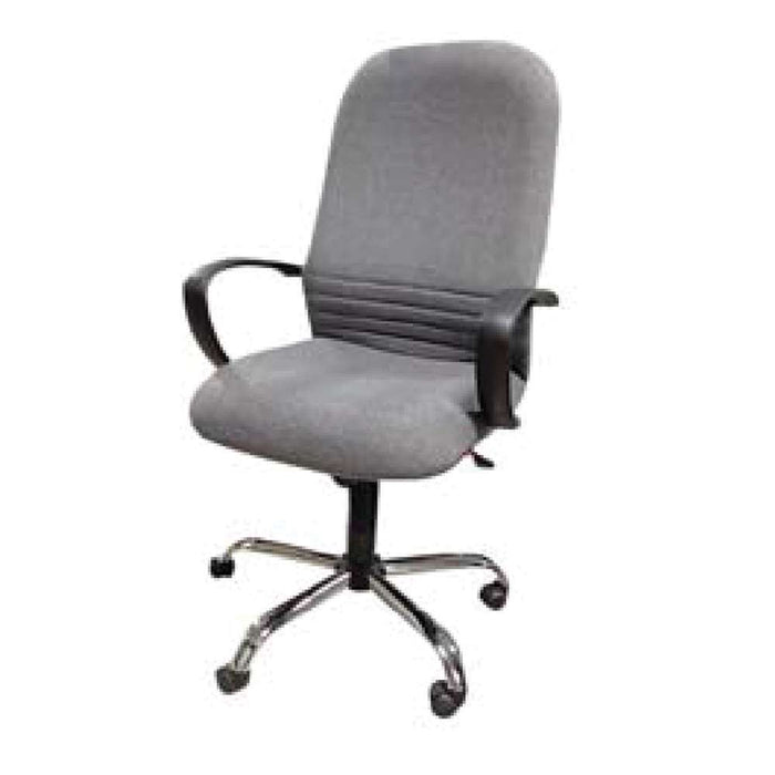 GDS High Back Chair Silver Black Chrome Base (120kg Max)