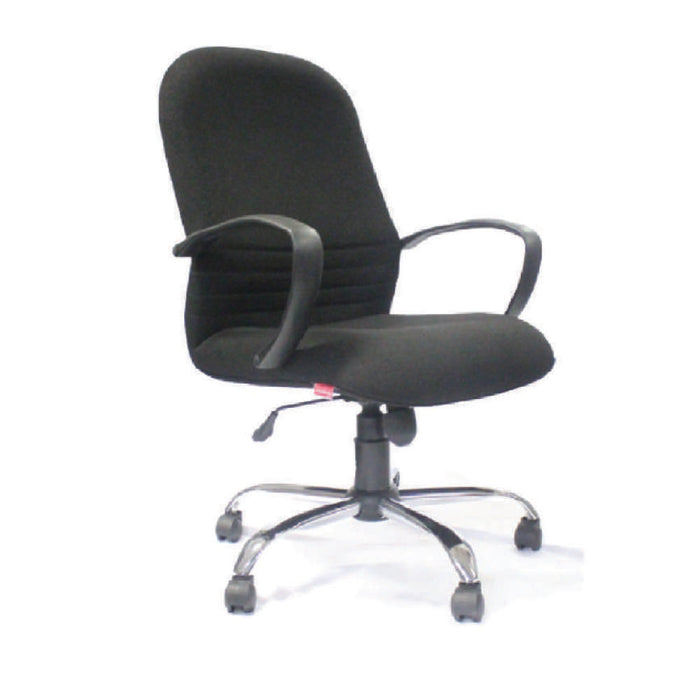 GDS Typist Chair Mid Back Black Chrome Base (120kg Max)
