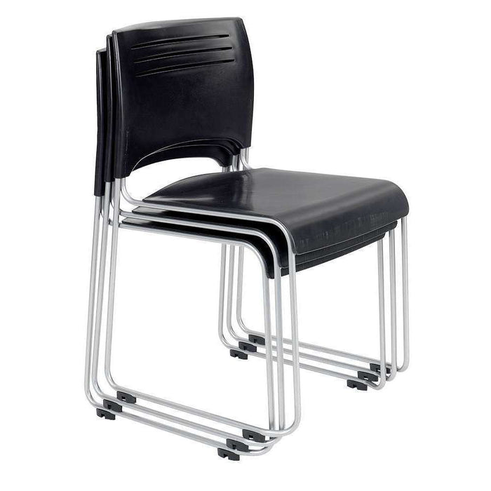CSC Stackable Visitors Chair Black #CH-S1828