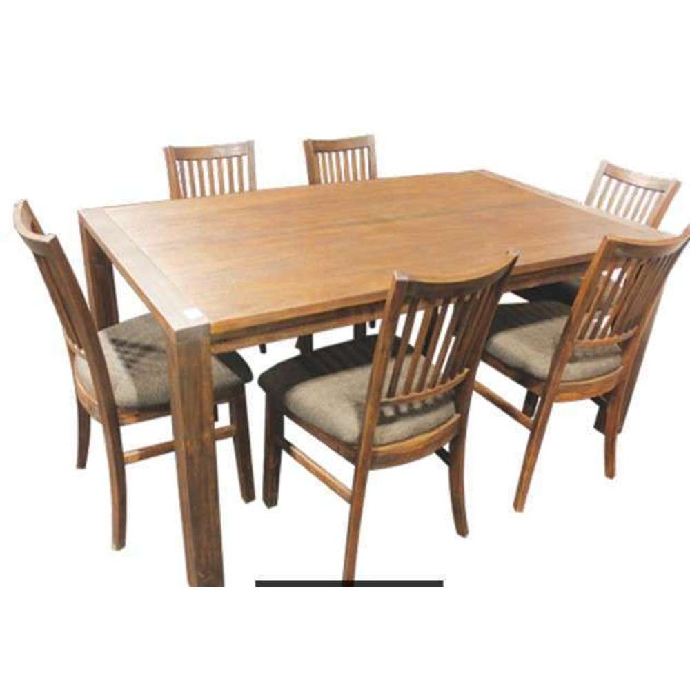 Avenue Dining Table Set 7pc L1800 x W1000 x H770mm — Vinod Patel | Home ...