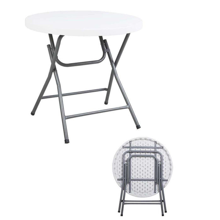 Lifestyle Round Standing Table White