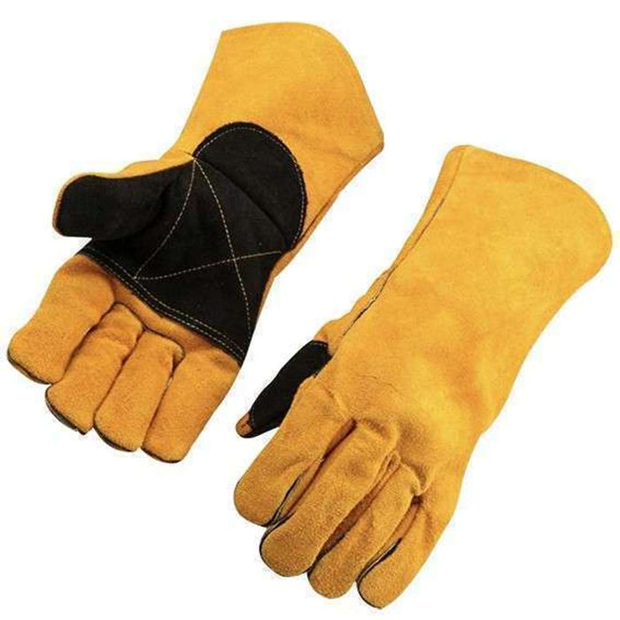 Tolsen Welding Gloves Black Reinforced Palm 14"