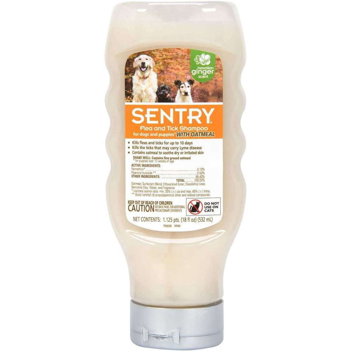 Sentry Flea & Tick Oatmeal Dog Shampoo 18oz