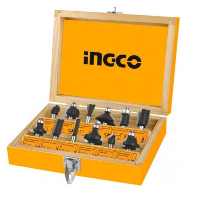 Ingco Router Bits 12pc 12mm Shank
