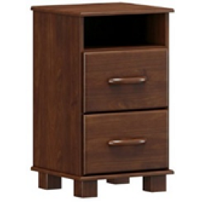 Finestra Ouro Bedside Cabinet 2 Drawer L440 x W380 x H680mm Coffee No Warranty