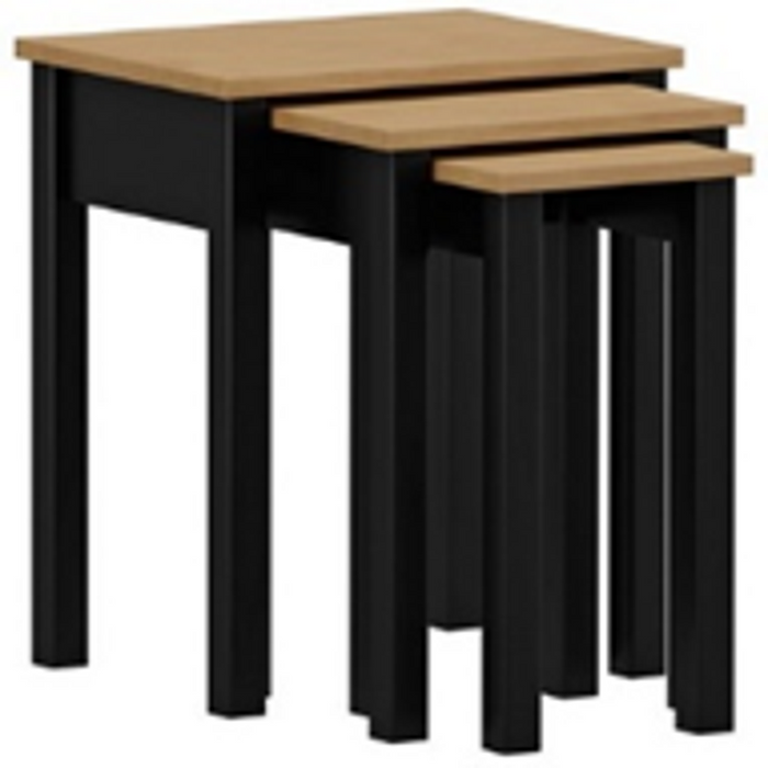 Finestra Madri Nest Table L940 x W480 x H555mm Roble Black No Warranty