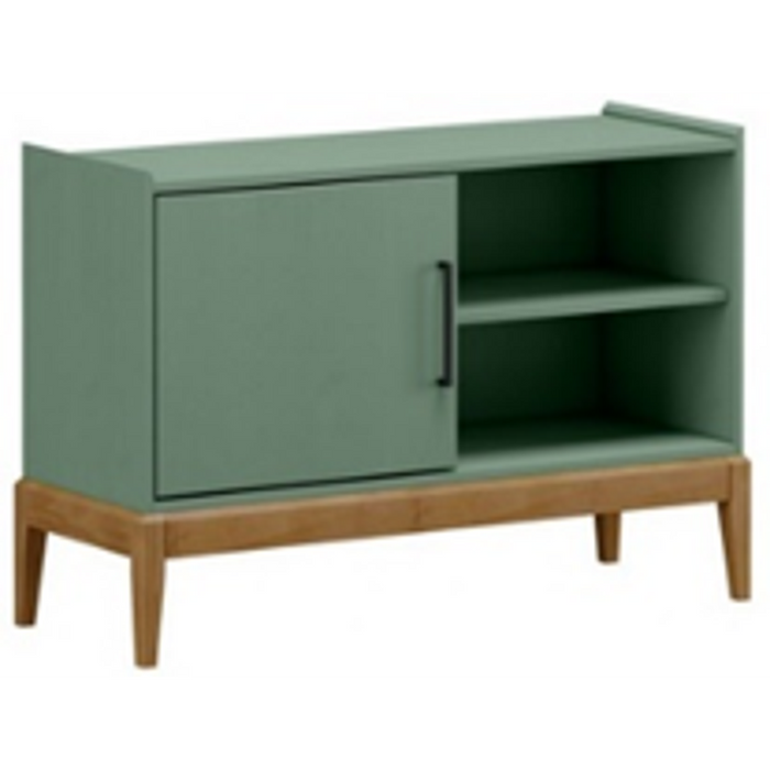 Finestra Milao Tv Cabinet 1 Drawer L1080 x W400 x H650mm Green Freijo No Warranty
