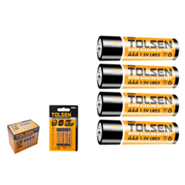 Tolsen Heavy Duty Alkaline Battery AAA 4pc