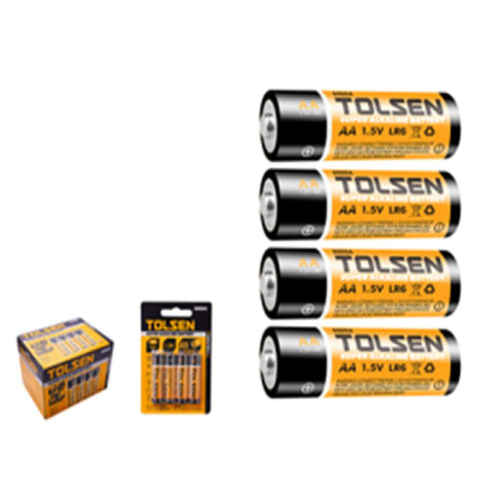 Tolsen Heavy Duty Alkaline Battery AA 4pc