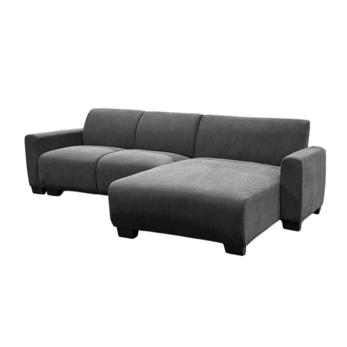 Bless Fabric Reversible Corner Lounge Dark Grey #1557