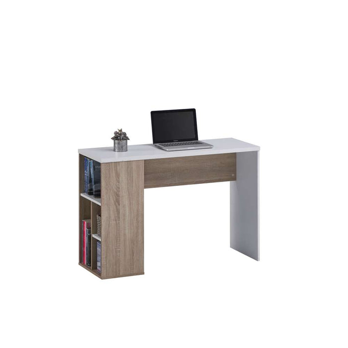 Acmi  Computer Study Table L1100 x W400 x H750mm Sonoma Oak/White