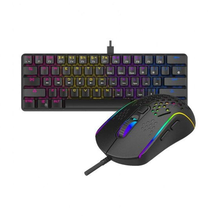 Laser Gaming RGB Wired Mechnical Keyboard Black